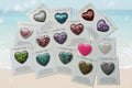 "Handmade sparkly resin heart pocket hug, thoughtful Australian-made gift with message card"