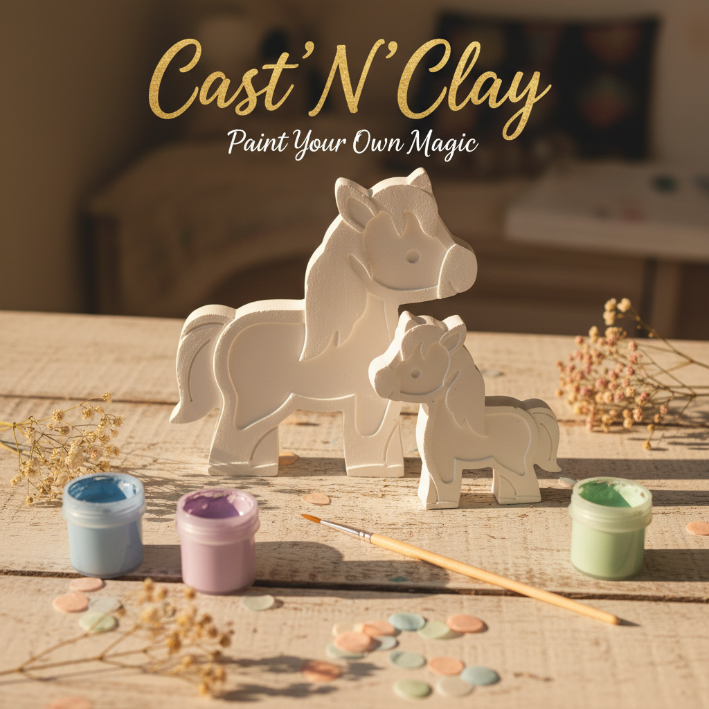 Cast'N'Clay horse kit rustic boho