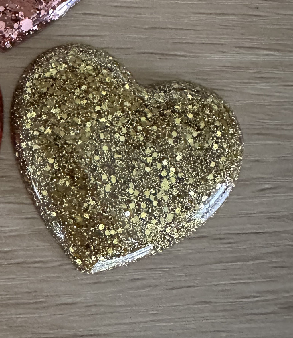 Pocket Hugs - Handcrafted Sparkly Resin Hearts